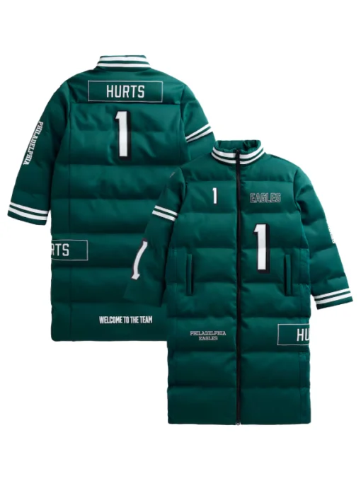 Philadelphia Eagles Jalen Hurts Puffer Coat