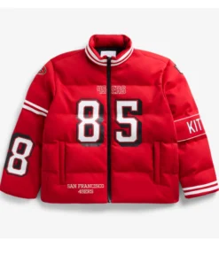 San Francisco 49ers George Kittle Scarlet Puffer Jacket