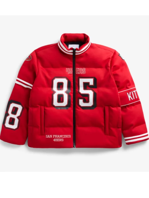 San Francisco 49ers George Kittle Scarlet Puffer Jacket