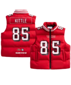 San Francisco 49ers George Kittle Scarlet Puffer Vest