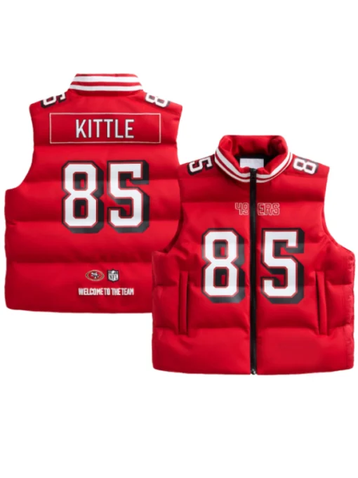 San Francisco 49ers George Kittle Scarlet Puffer Vest