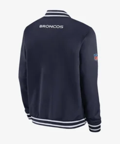 Sideline Coach Denver Broncos Blue Bomber Jacket