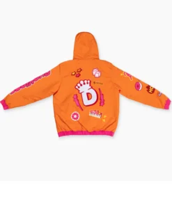 DunKing's Premium Lined Pullover Orange Hooded Jacket