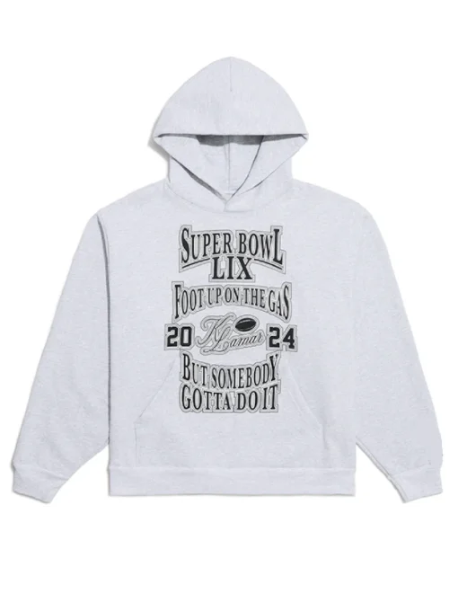 Kendrick Lamar Super Bowl LIX Foot Up On The Gas Hoodie