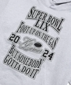 Super Bowl LIX Foot Up On The Gas Pullover Hoodie