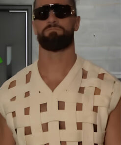 WWE Raw Seth Rollins White Knitted Vest