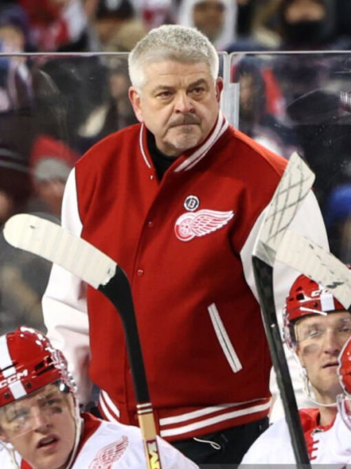 Detroit Red Wings 2025 Stadium Series Red And White Jacket